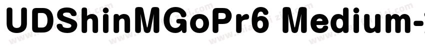 UDShinMGoPr6 Medium字体转换
